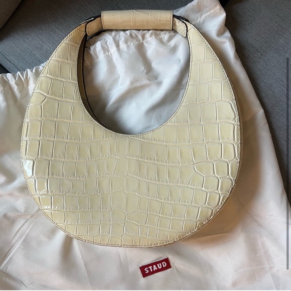 STAUD Handbags - Staud patent leather moon croc bag, large size